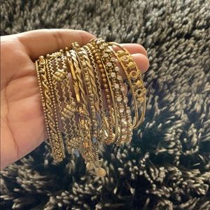 Gold bangles